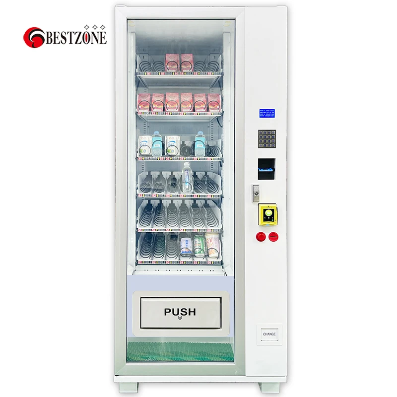 New Style Vending Machine Cash Payment Keyboard Drinks And Snack Vending Machine