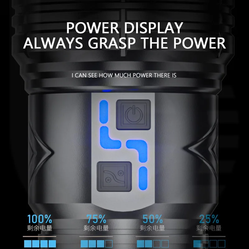 Titok Facebook Youtube Hot Super Bright 2KM Long Range rechargeable White LED Laser Flashlight Torch