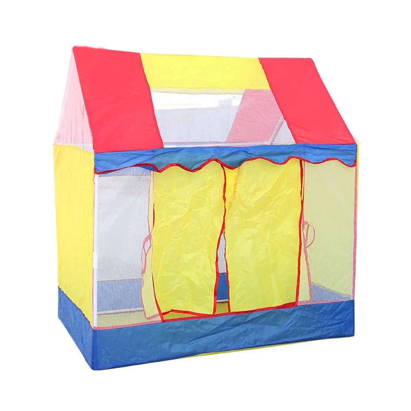 Colorful Foldable Ball Pit Play Tent for Kids 6-sided  Kids Drawing Pop Up Tent Playhouse
