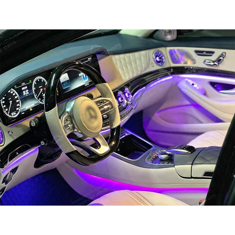 Benz s class преобразование интерьера в 2023 mercedes 300 500 обновление 2006-2013 W221 до W222 W223 комплект
