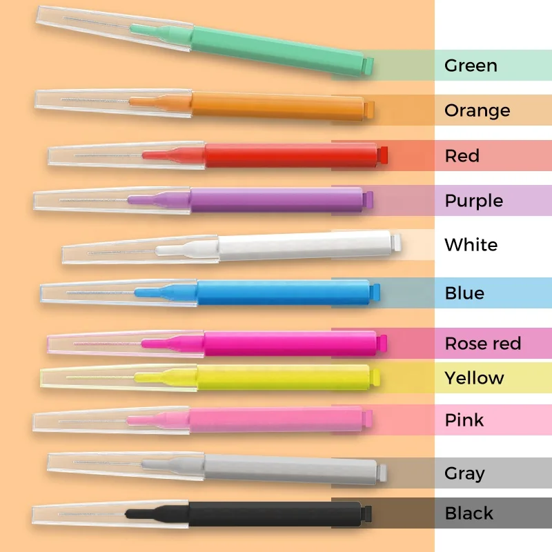 Flexible Brow comb Disposable soft spoolie Inter Dental Brush custom logo micro eyebrow lash brush Wholesale plastic dyeing brow