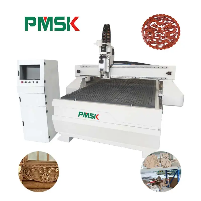 Jinan pmsk 2d 3d Cnc Router Woodworking Machinery Mdf Cutting Cnc Atc Router