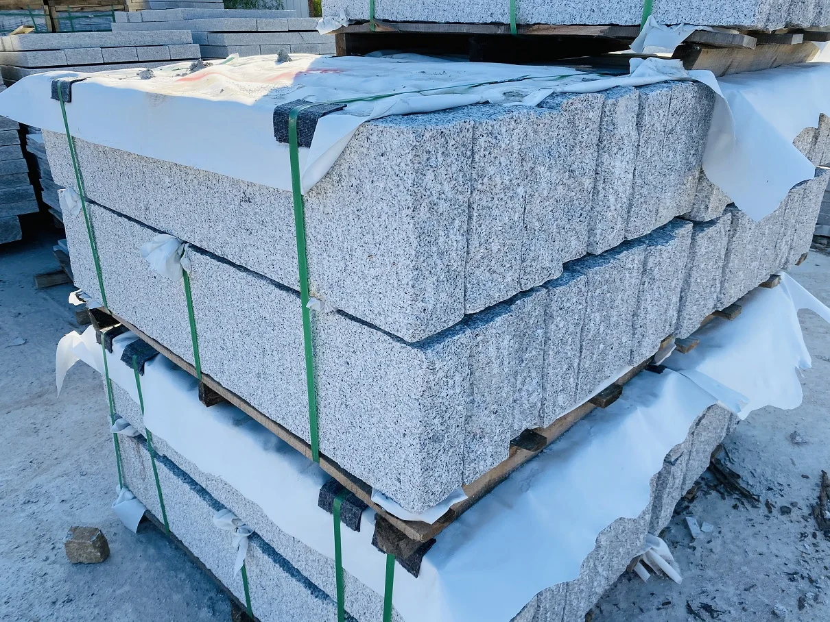 Natural handmade grey granite stone with WIN=WIN&CE certificate Split natural kerbstone Natural Curbstone granite stone