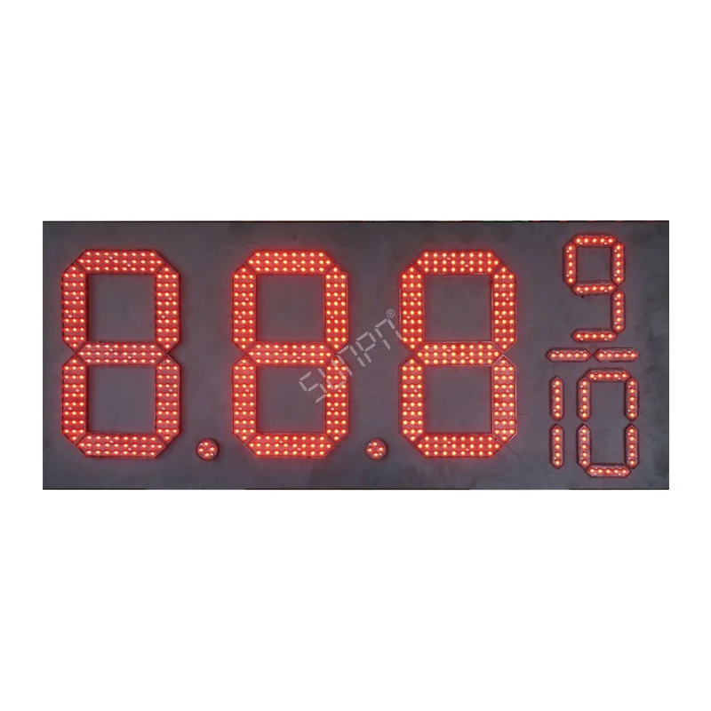 led gas station fuel diesel price system board sign  numeric changer display