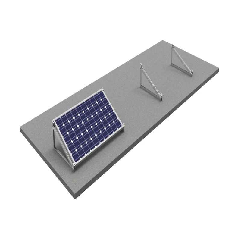 Solar flat roof mount tripod racking flat roof aluminum solar roof mounting system