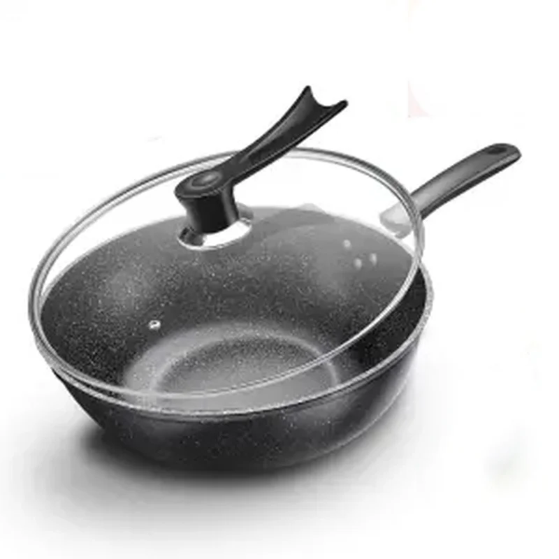 Household Non-stick Wok No Oily Smoke Non-stick Pan Maifan Stone Frying Pan Factory Wholesale