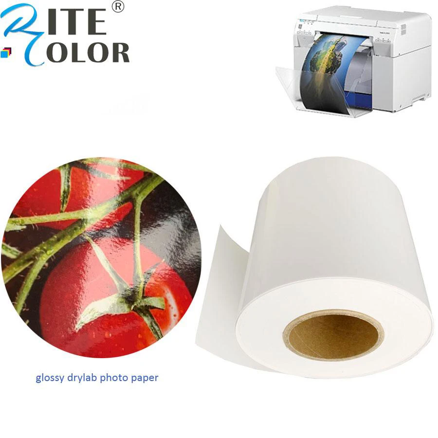 Глянцевая сухая лабораторная фотобумага RC для noritsu fujifilm dx100