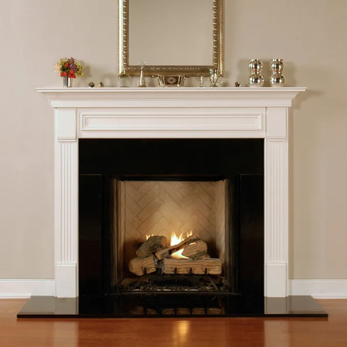 2023 Freestanding Corner Fireplace Decorative Wooden Modern Farmhouse Classic China Wood Fireplaces Mantel