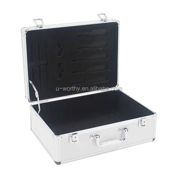 Made in China Ningbo Factory Direct OEM Empty Aluminum Case with PU Foam Insert for Precision Equipment