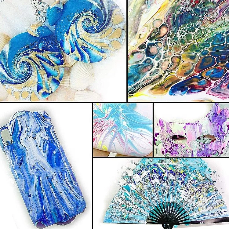 75ml acrylic pouring paint fluid art set acrylic pouring paint set