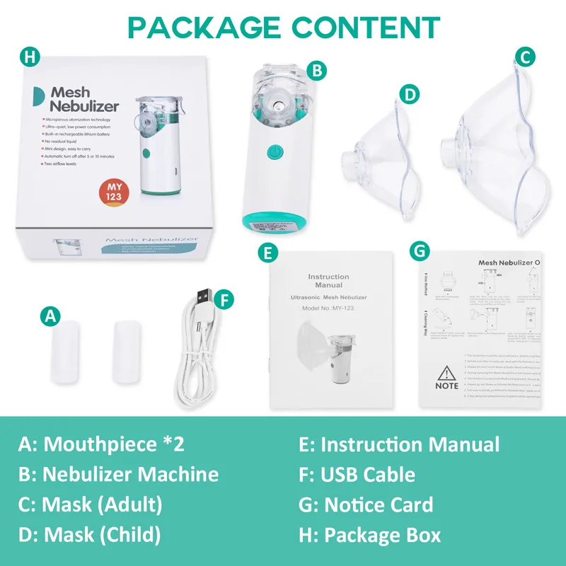 FITCONN manufacturer handheld nebulizer portable mini inhaler for home care