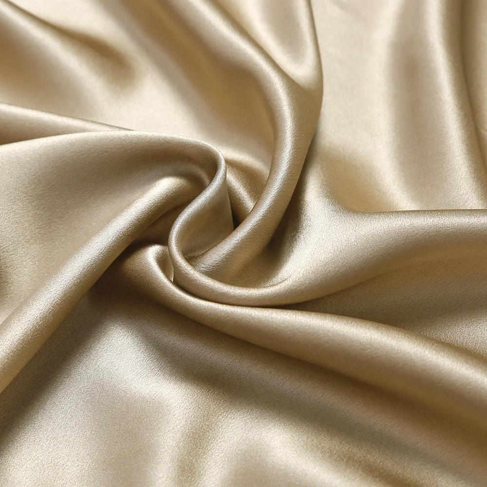 Asian market Wholesale 100% Polyester 75D*150D Shine Silk Fabric Satin Fabric For Dress Wedding