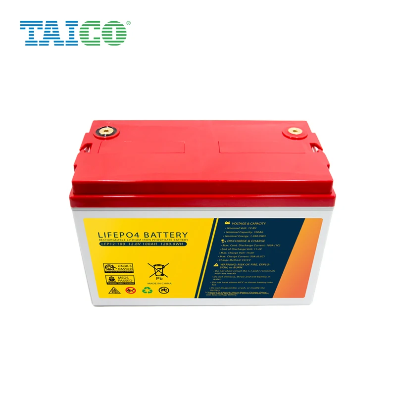  ISO9001 CE ROHS MSDS UN38.3 аккумуляторная батарея LifePO4 12 8 V 100ah