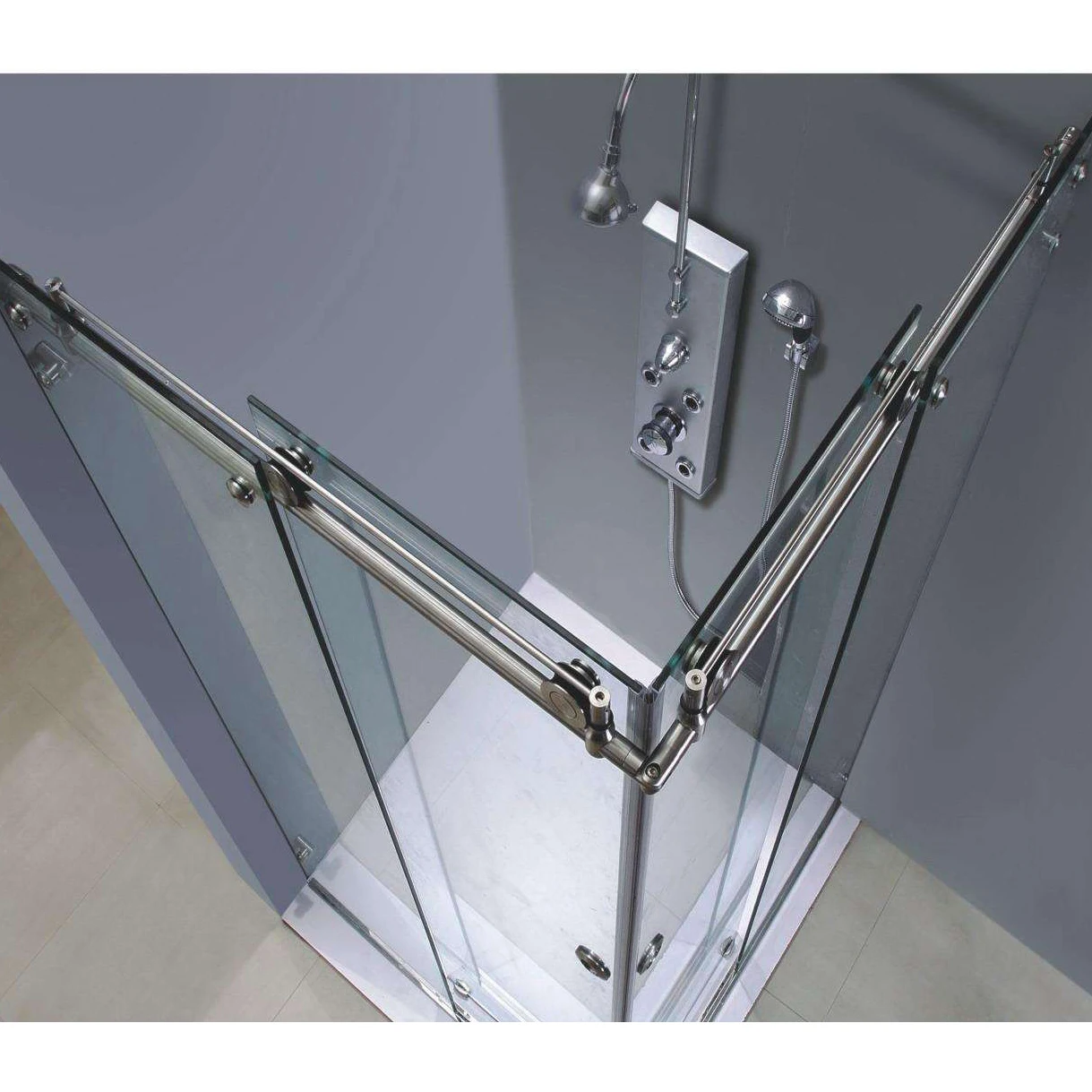 
Tempered Glass Panel Material and ABS Tray Material shower cabin 