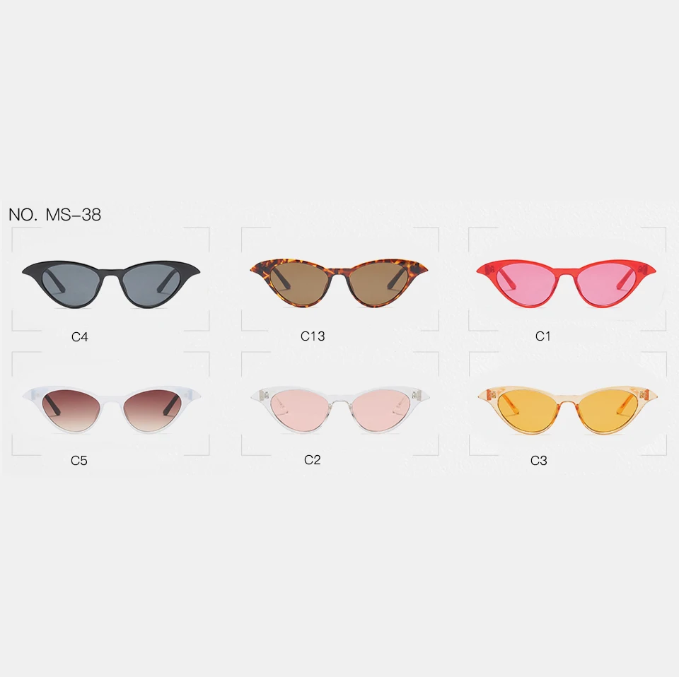 MS 92134 Hot Sale Small Cute Cat Eye New Design High Quality Ladies Sunglasses Cat 3 Uv400 Sunglasses