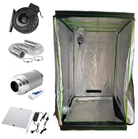 Custom Wholesale 600D 4X4 5X5 8X4 8X8 10X5 10X10 Hydroponic Indoor Grow Tent Complete Kit