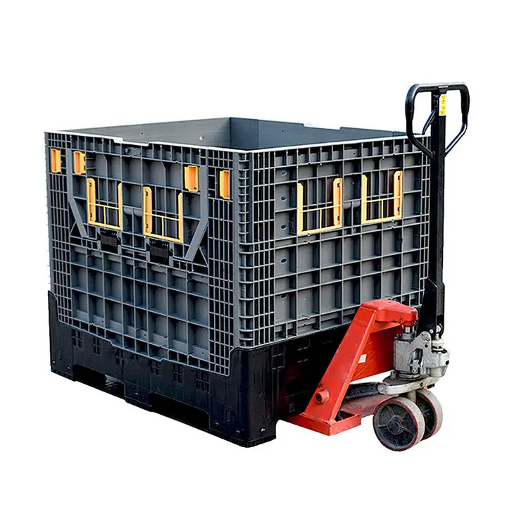 Collapsible Fruit Large Plastic Pallet Box Custom Pallet Bulk Boxes For Containers