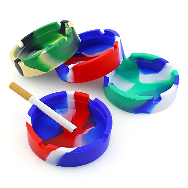 Silicone Ashtray Cigar Smokeless Ashtray Custom Portable Smoking Device Smokeless Ashtray