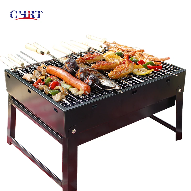 CHRT Cheap Mini Table Top Foldable Grill Portable Commercial Charcoal BBQ Grills  for Picnic