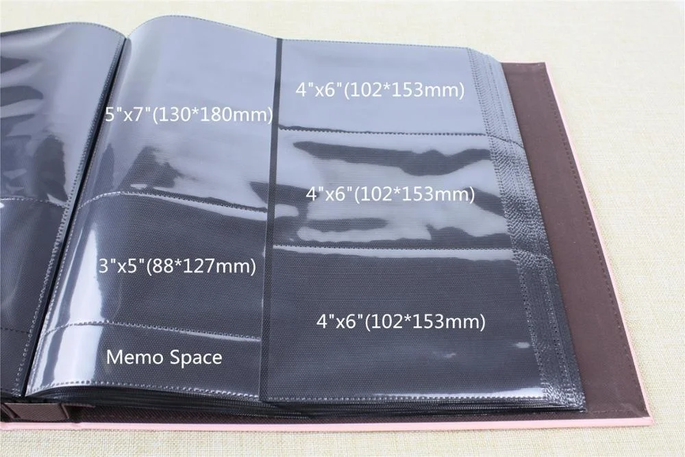 PVC cover photo album PP pocket sheet 4x6 Large capacity 600 foto slip in baby photo book family album photo
