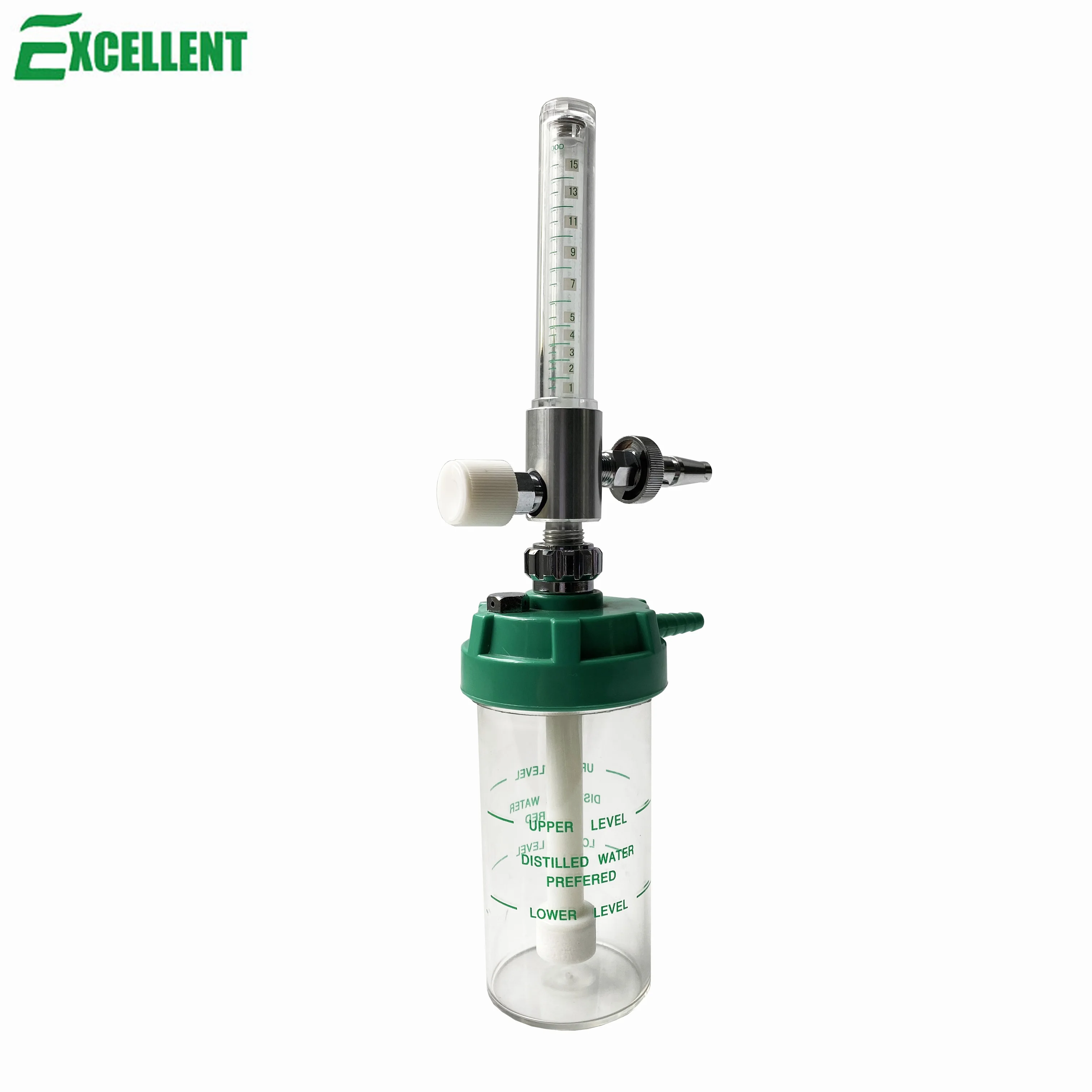 Wall mounted Brass Medical oxygen flowmeter oxygen regulator for hospital oxygene therapy 0-15LPM