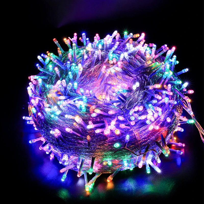 Christmas Led Light String 100m Leds Star Fairy Lights Street Garland Outdoor Wedding Christmas Tree New Year Decor Star Lights