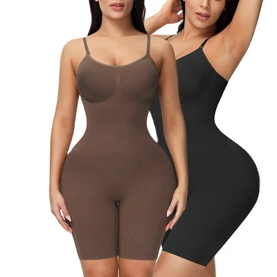 Seamless One -piece Large size Corset Thin Flat High Waist Corset  Suspenders Shapewear