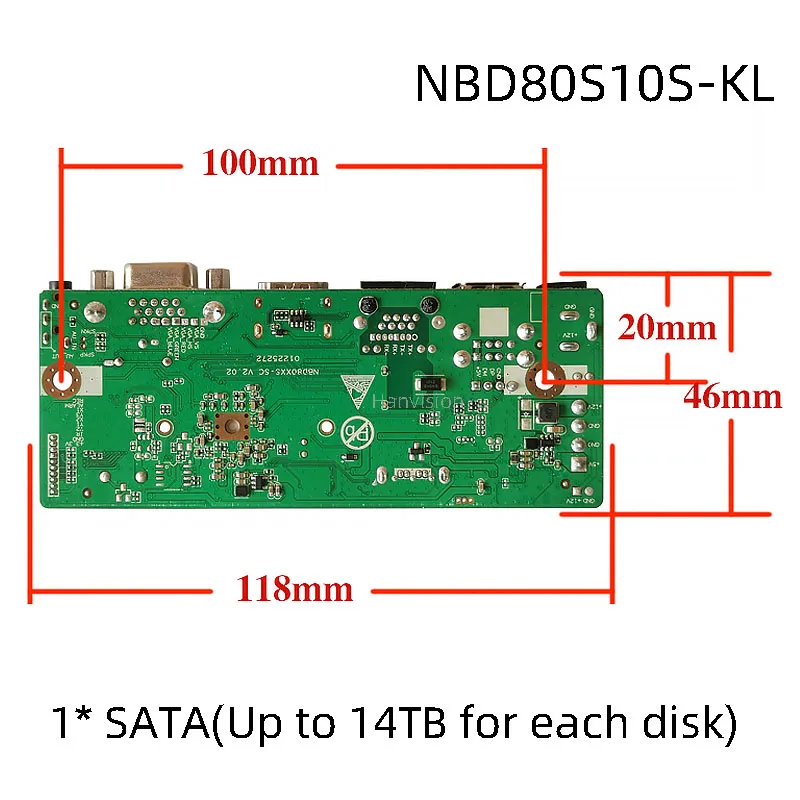 Accessories Security OEM Software CMS 4K Mainboard XMEYE CCTV NVR Mother Board 10CH h.265 XM PCB NVR Board
