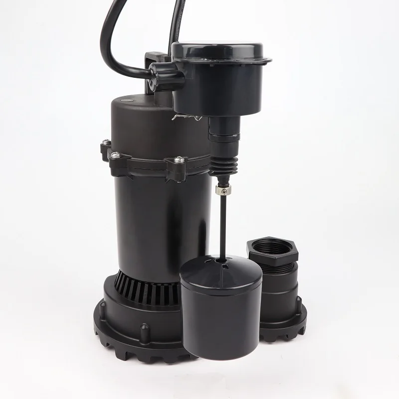 GP Enterprises Made Cast Aluminum Vertical Switch Submersible Dirty Water Sump Pump for household water system treatment