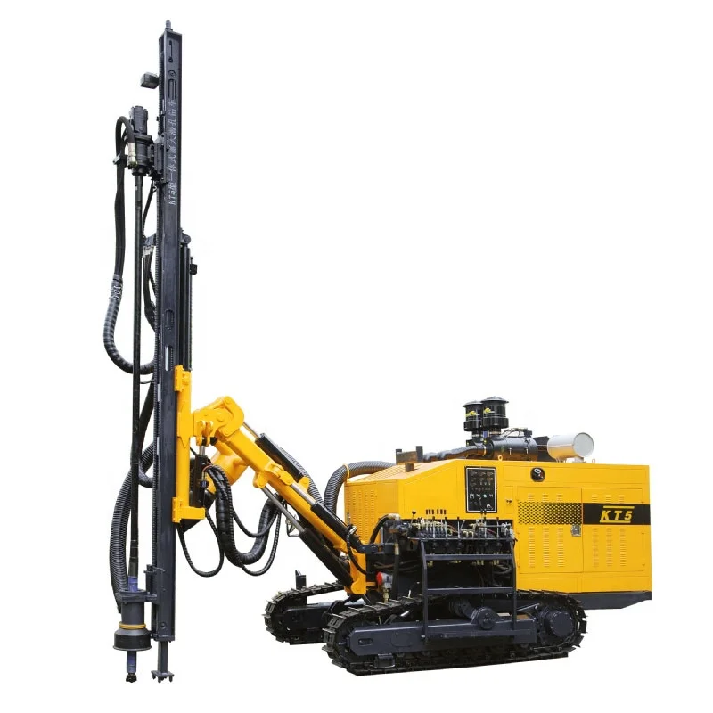 kaishan kt5 crawler mounted dth drilling rig rock blasting equipment mountain surface drilling rig