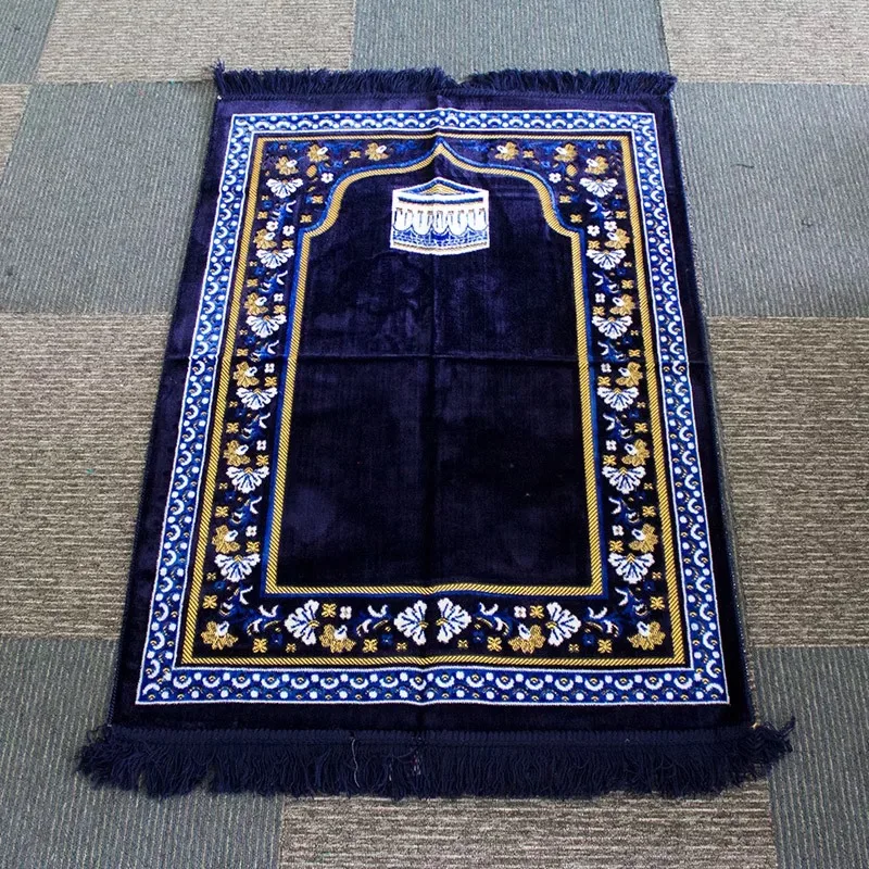 Happy Textile ISO сертификат изысканный хлопчатобумажный материал молитвенный коврик прочный исламский Ma портативный