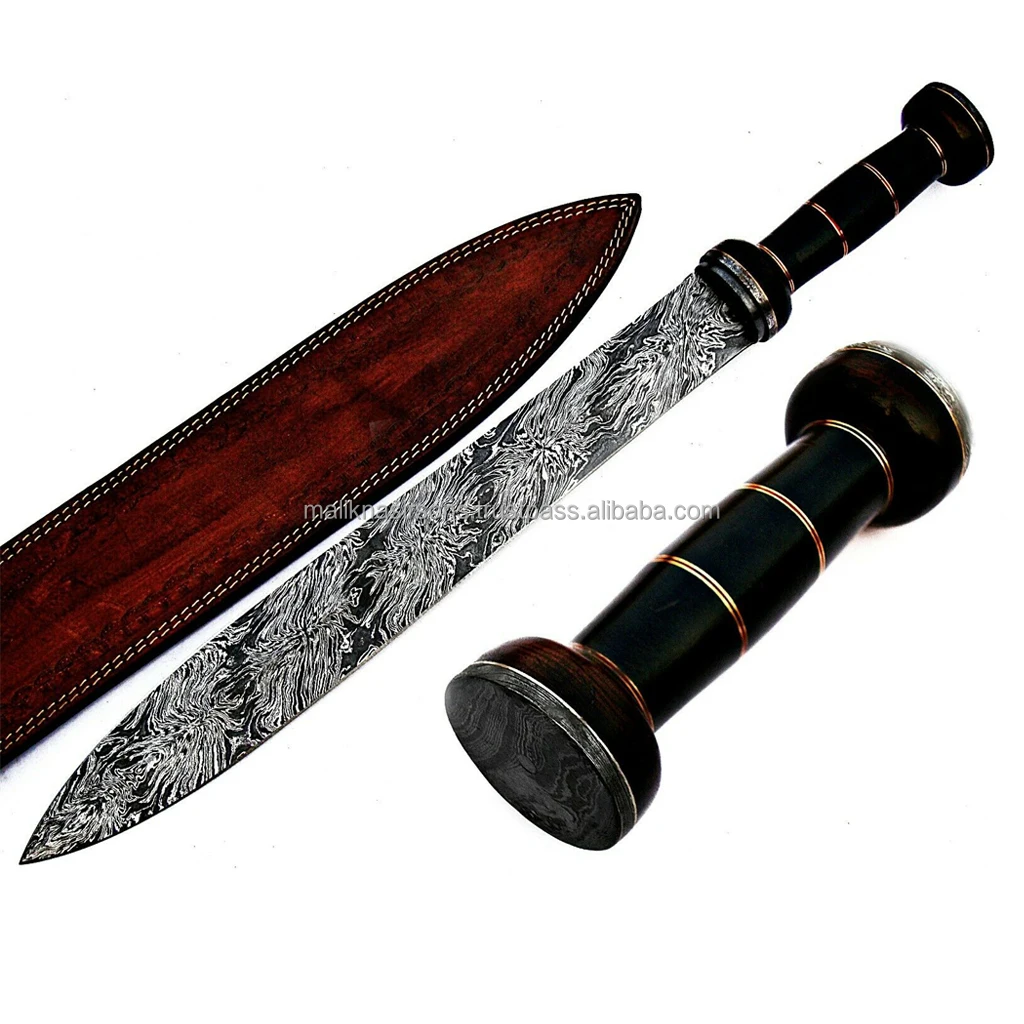 
AB 8 Sword ROMAN GLADIUS CUSTOM & HANDMADE DAMASCUS STEEL FORGED GLADIUS WARRIOR SWORD 