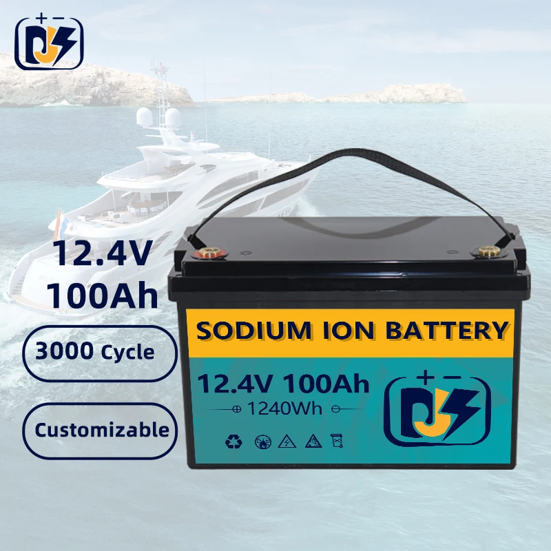 12V 100Ah High Quality Sodium Ion Deep Cycle Batteries Pack with Smart BMS for Solar RV Marine Camper Van