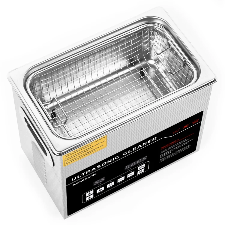 New Home Use Industrial Ultrasonic Cleaner with Electric Engine Motor and PLC Plastic Material Hot Water Cleaning Process 3L