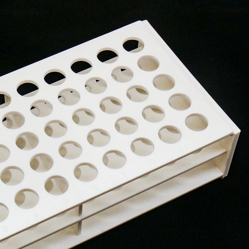 laboratory equipments plastic  one- piece test tube rack