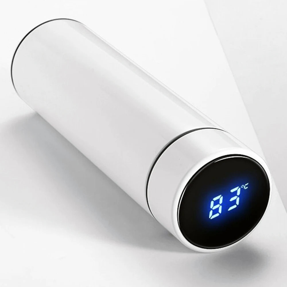 Высококачественный вакуумный светодиодный термос из нержавеющей стали 500 мл