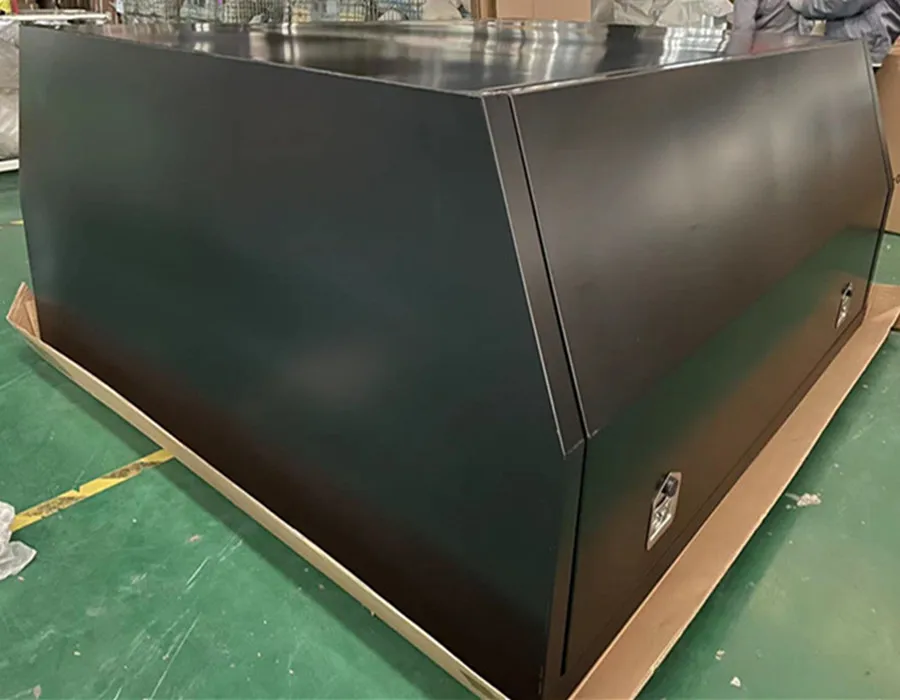 Алюминиевый ящик для инструментов с навесом, ящик для инструментов с двумя кабинами для грузовиков и прицепов