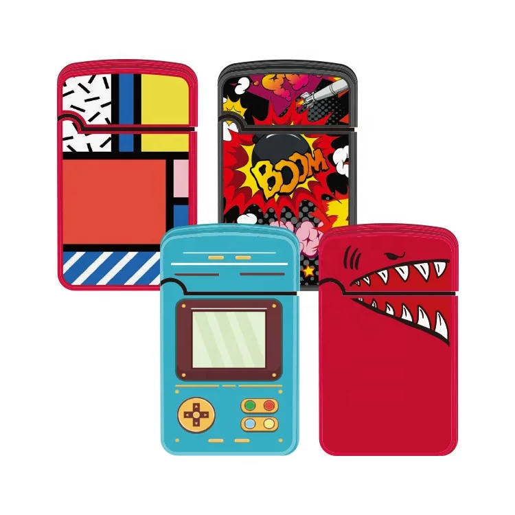 
Hot Sale Mix Design Gas Refill Windproof Cigarette Stylish Cigar Torch Lighters 