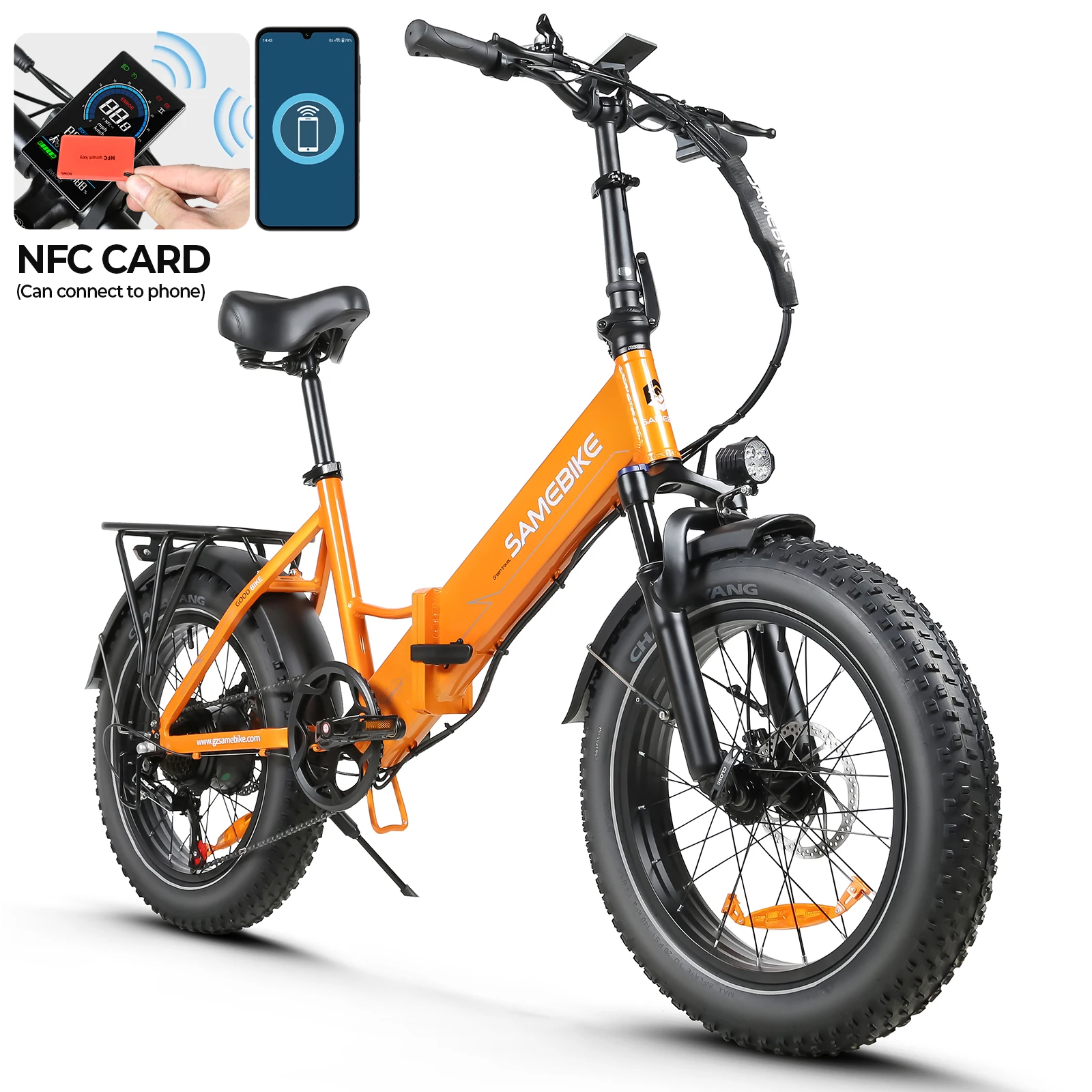 New arrive SAMEBIKE 40km/h 750W 48V 13ah folding fat tire suspension fat tire foldable ebike for adults electrical bike