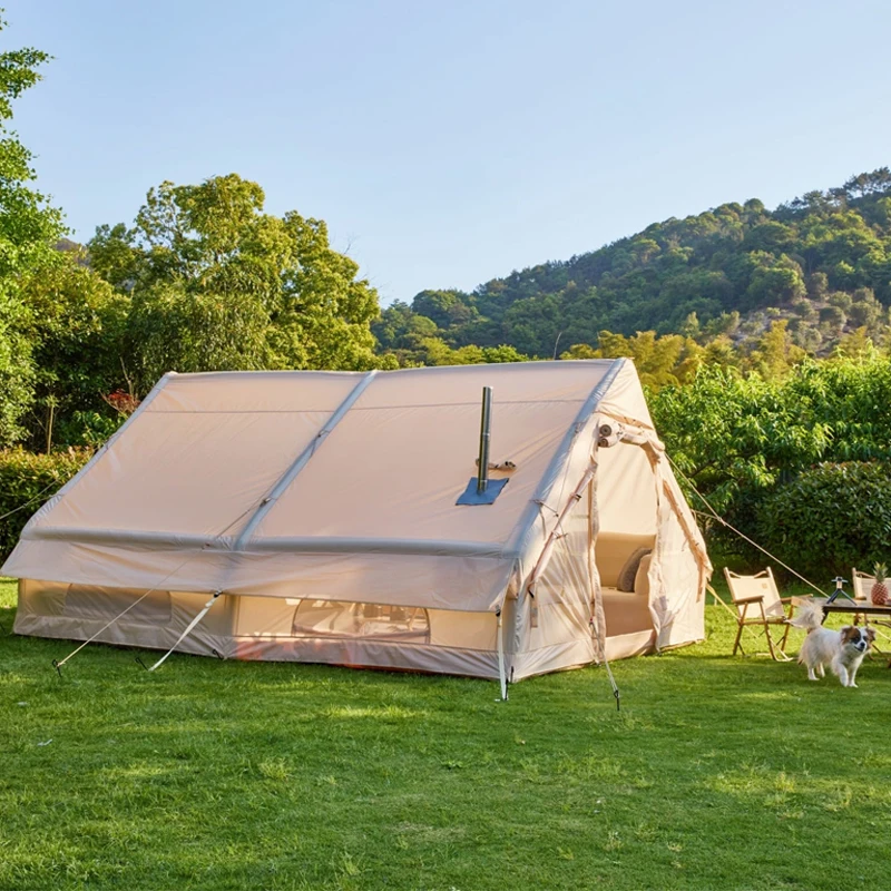 Radiwin Claim Nowluxury Pvc & Oxford Cotton Material Inflatable Large White 6x3 House Camping Air Tent Waterproof Outdoor For 10