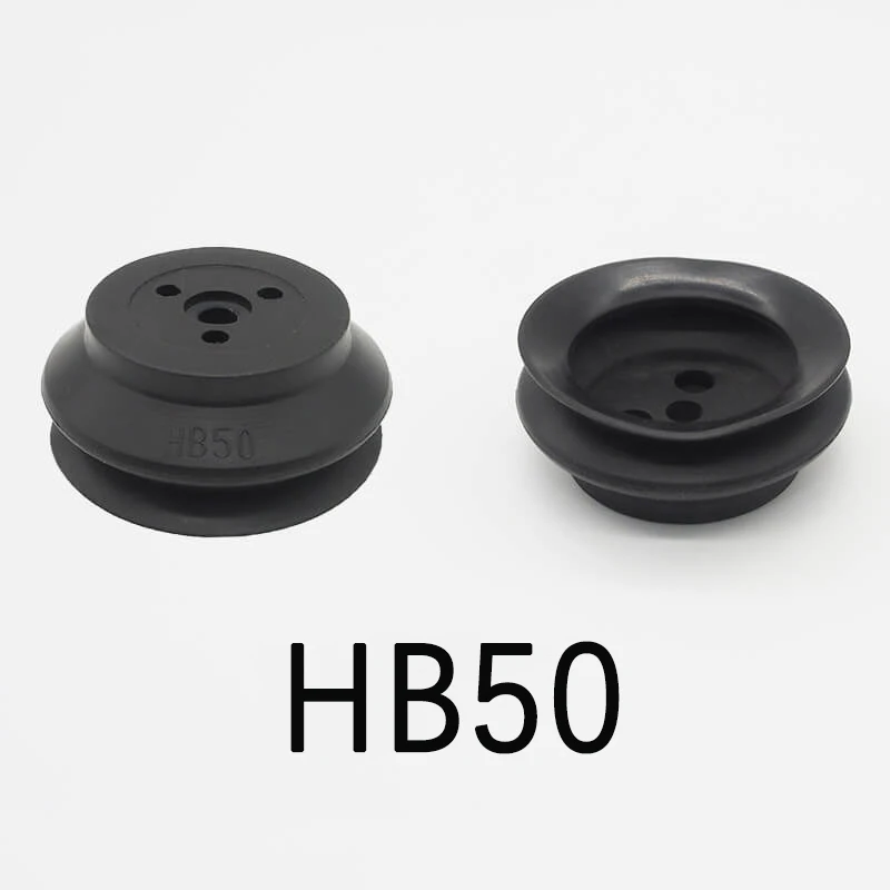 Industrial high tensile H40 HB40 H50 HB50 Silicone rubber vacuum bellows suction cup