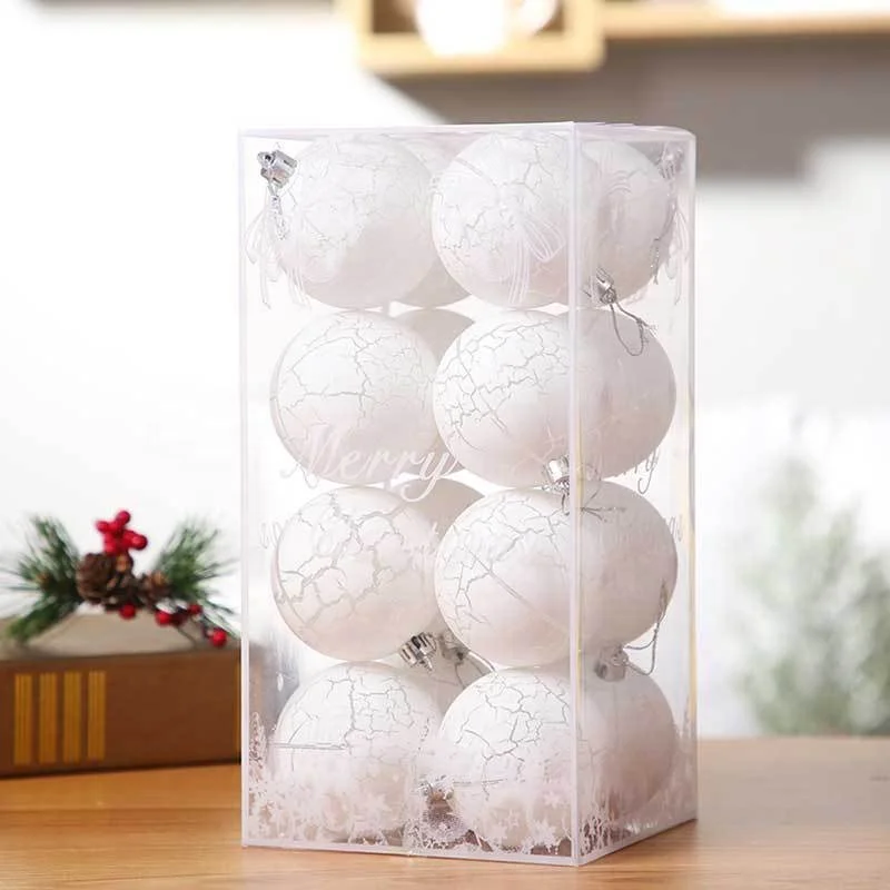 KG Xmas Gift Set bolas de navidad boules de noel 6/7/8cm Colorful Painted Christmas Baubles Sublimation Matte Christmas Ball