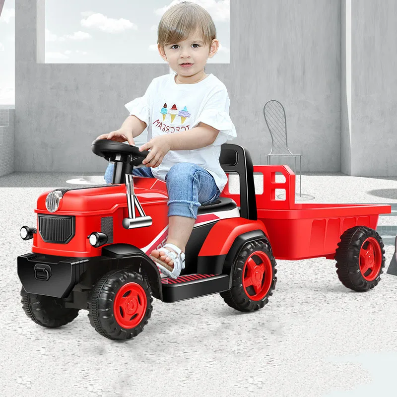 Электрический детский трактор CAR53 игрушечная машинка большого размера электродвигатель для автомобилей детей 2-6 лет ребенок зарядка на четыре колеса