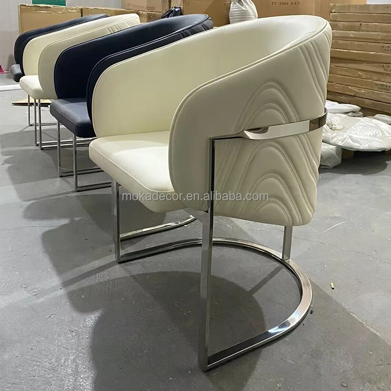 Hot Sale Modern Luxury Velvet Dining Chair Back Modern Dining Chair Factory Steel Velvet Tufted Lines American Dining Chair
