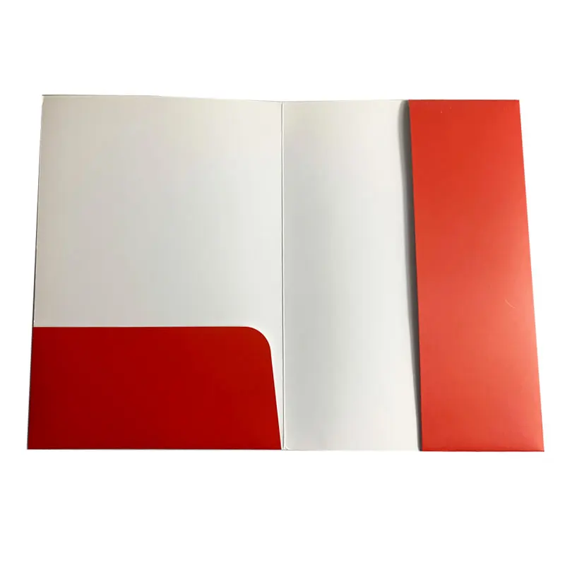 Новый классический индивидуальный дизайн, папки для файлов, пригодные для вторичной переработки, бумажные папки для школьников, упаковка