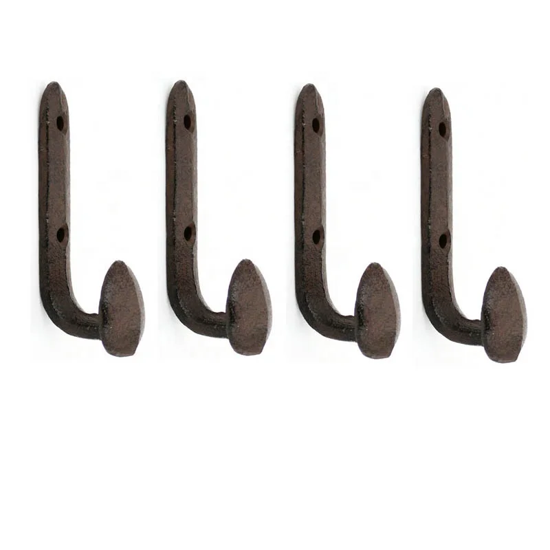 Деревенский чугунный настенный крючок для вешалки
