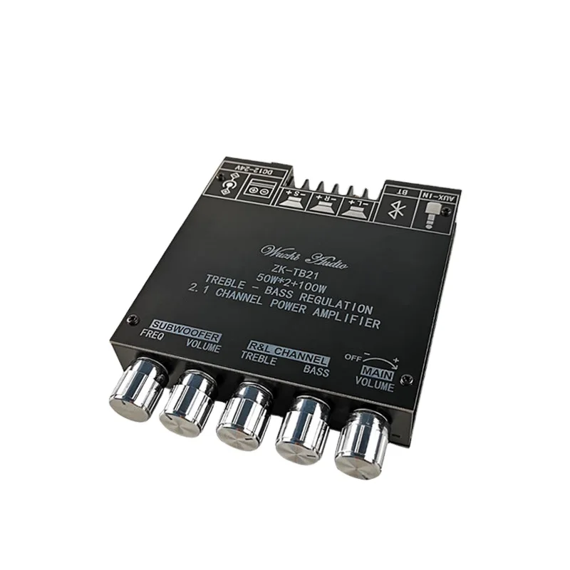 TB21 TPA3116D2 50WX2+100W 2.1 Channel BT 5.0 Subwoofer Amplifier Board Power Audio Stereo Amplifier Board Bass AMP