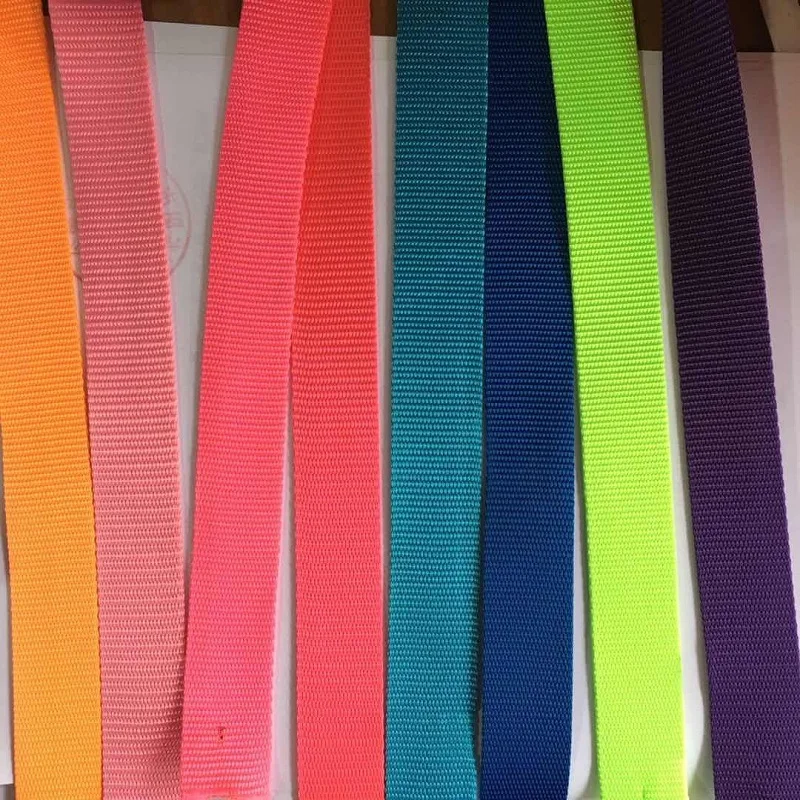 Bulk Stock 2cm 2.5cm 3/4' 1 Inch Wide Dog Leash Nylon Webbing for Dog Collar and Leash