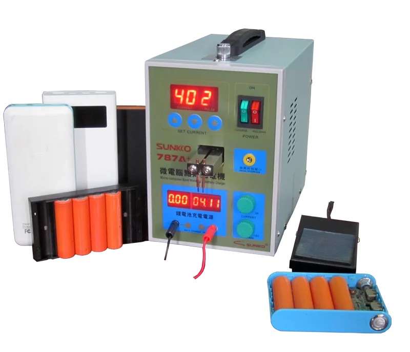 787A+ LED Pulse Battery Spot Welder 18650 micro Spot welding machine for laptops and Phone Battery Precision Welding Pedal