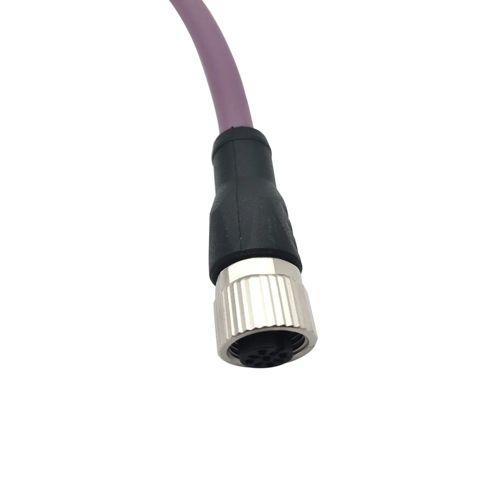 SVLEC IP67 Shielded Devicenet Canopen 5 Pole Coding A M12 Fieldbus Connector with Open Ended Wires